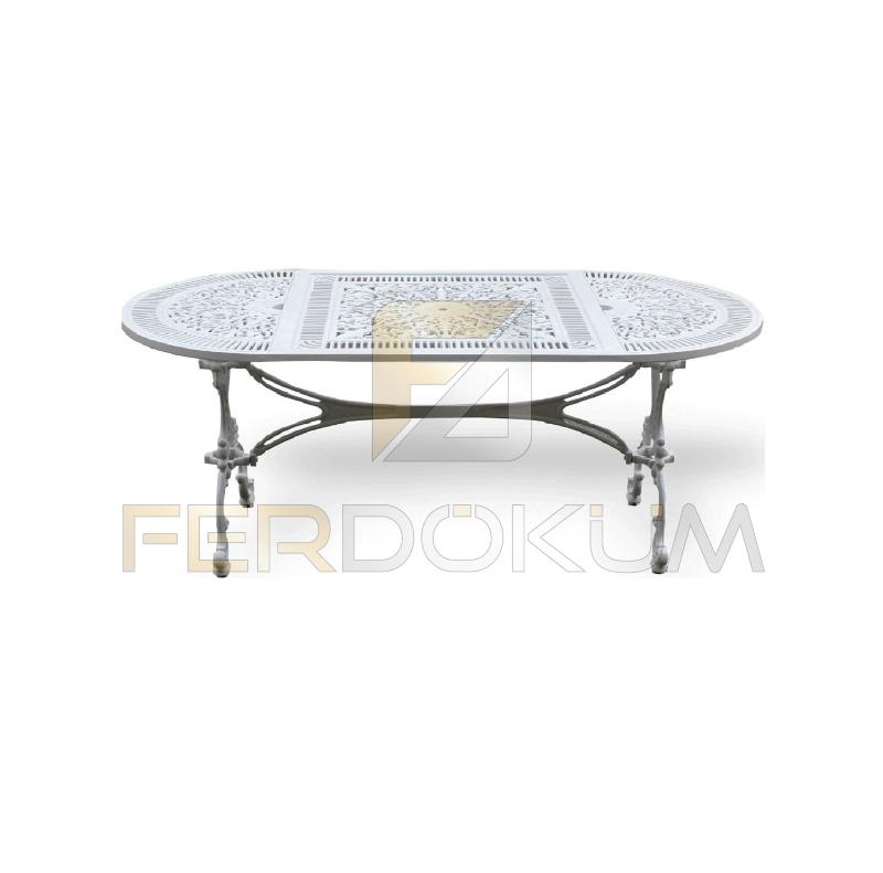 4280 Alüminyum Döküm Oval Masa